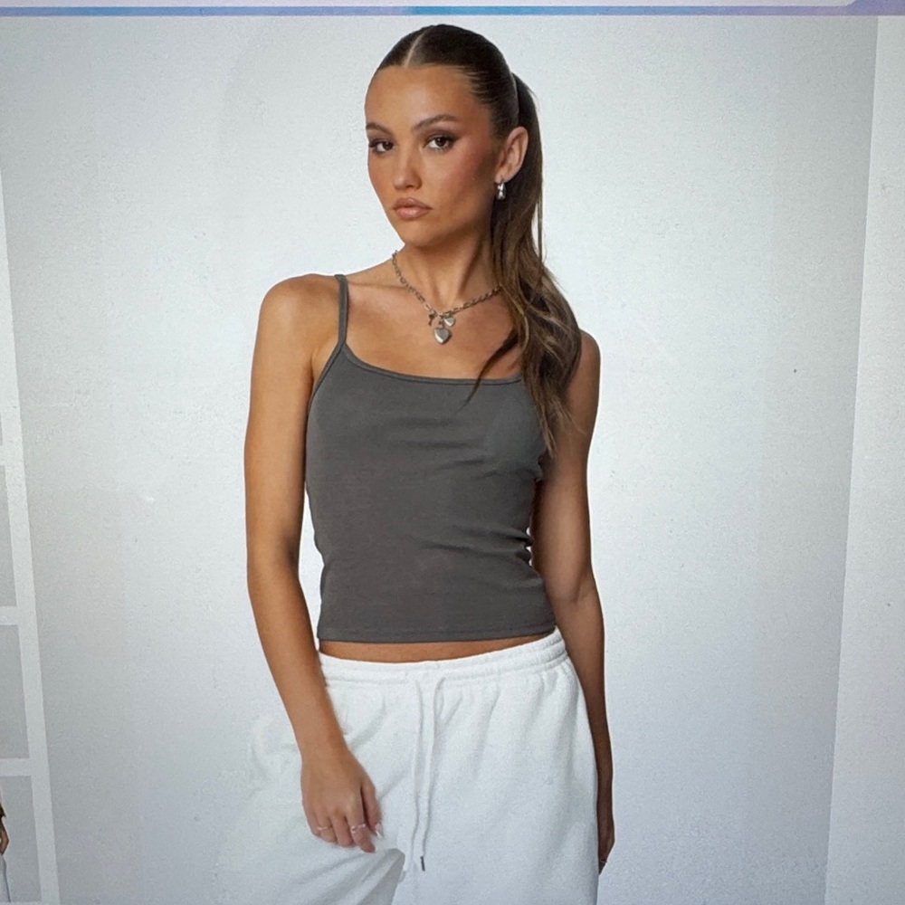 EDIKTED NEW WITH TAGS grey tank top